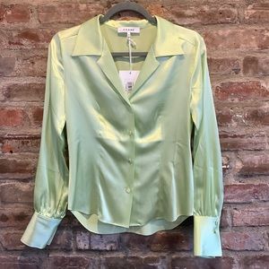 Frame The Femme Silk Blouse XS NWT